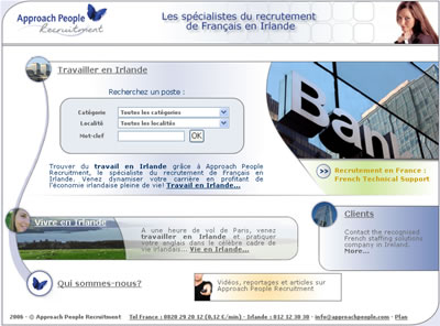 travailler en Irlande avec Approach People